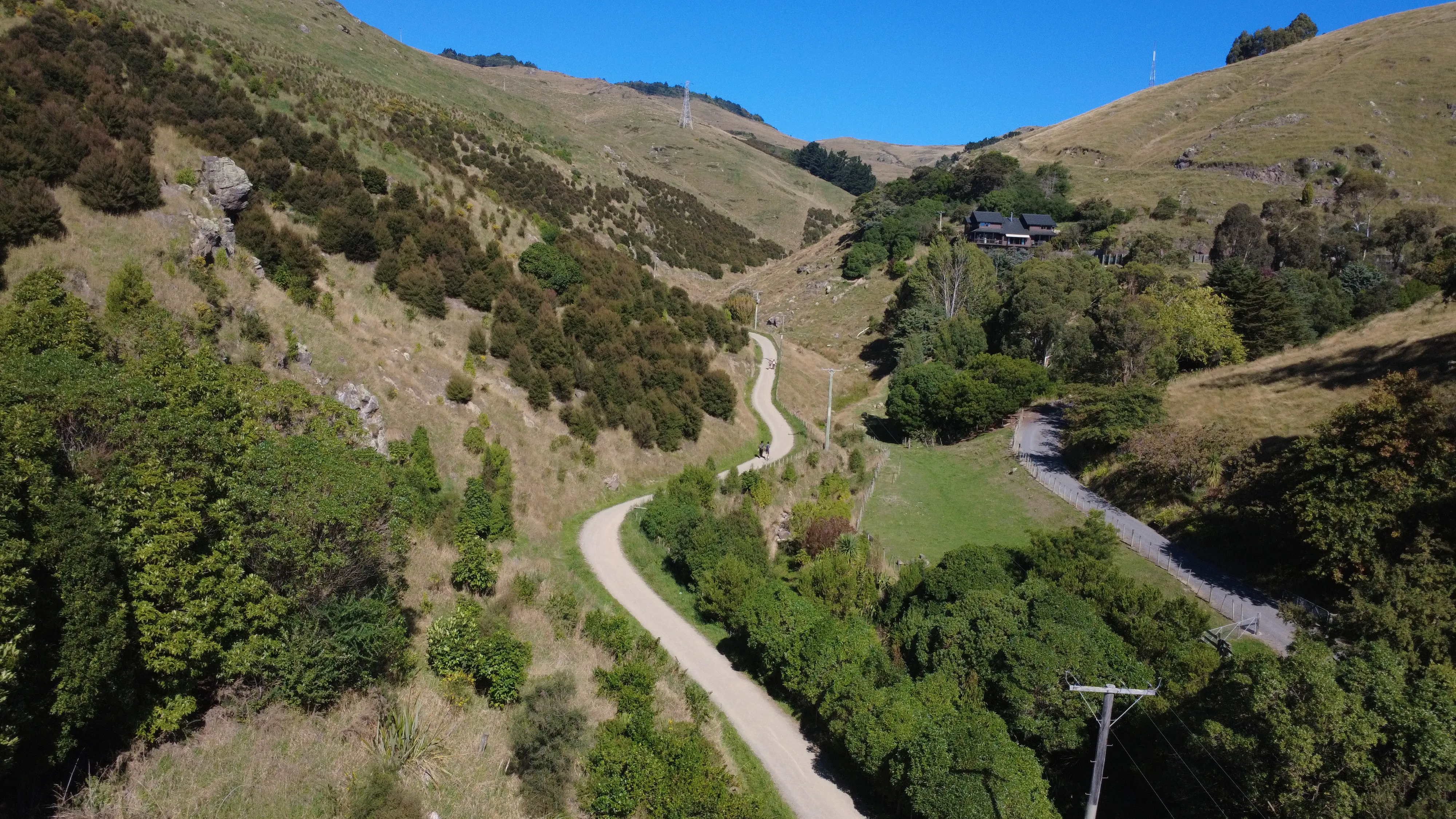 Runners strung across the Port Hills during King & Queen of the Crater